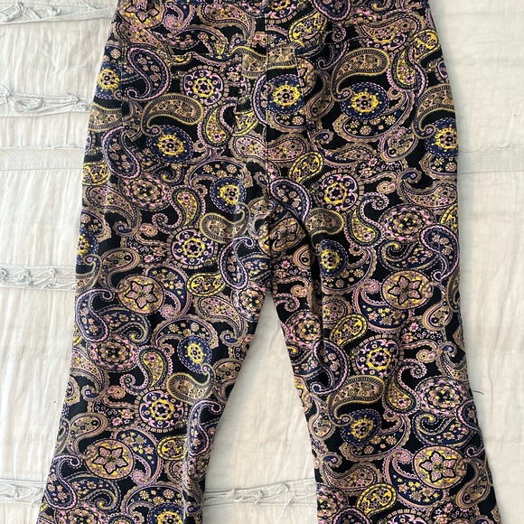 ModCloth Way Out Paisley Flair Twill Pants size 4 - Picture 3 of 7